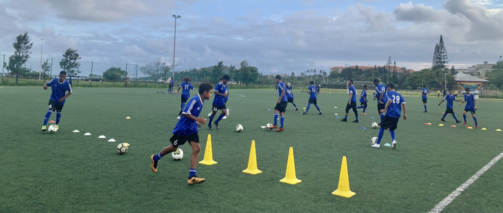 Travail de coordination avec et sans ballon pour les U16